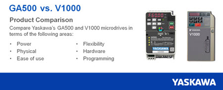 Yaskawa GA500 vs. V1000