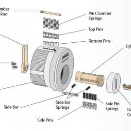 Assa Mortise Cylinder, 1-1/8