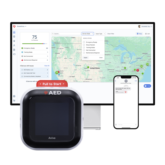 Avive Solutions, Inc. - Avive Connect AED (US-Made) with 5 Years of REALConnect Services