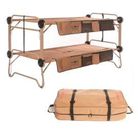Disc-O-Bed: Arm-O-Bunk with Organizers and Outer Bag, Tan (Berry Compliant)