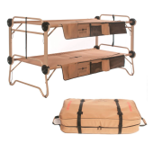 Disc-O-Bed: Arm-O-Bunk with Organizers and Outer Bag, Tan (Berry Compliant)