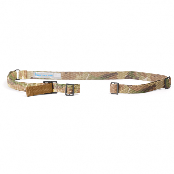 Blue Force Gear Vickers 2-Point Quick Adjust Sling – Coyote Brown, Metal Slider, Non-Padded, VCAS-125-OM-CB