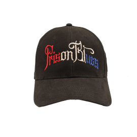 Black Baseball Cap w/RWB Script Logo Black Baseball Cap w/RWB Script Logo