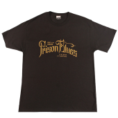 T-Shirt w/Gold Script Logo