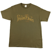 T-Shirt w/Gold Script Logo