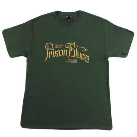 T-Shirt w/Gold Script Logo