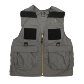 Fishing Vest, Dark Grey, Size Small