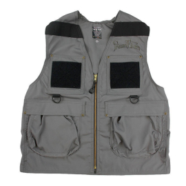Fishing Vest, Dark Grey, Size Small