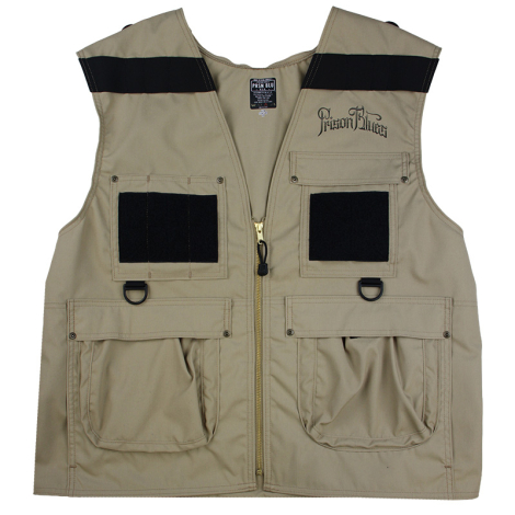 Fishing Vest, Khaki, Size M - 5XL