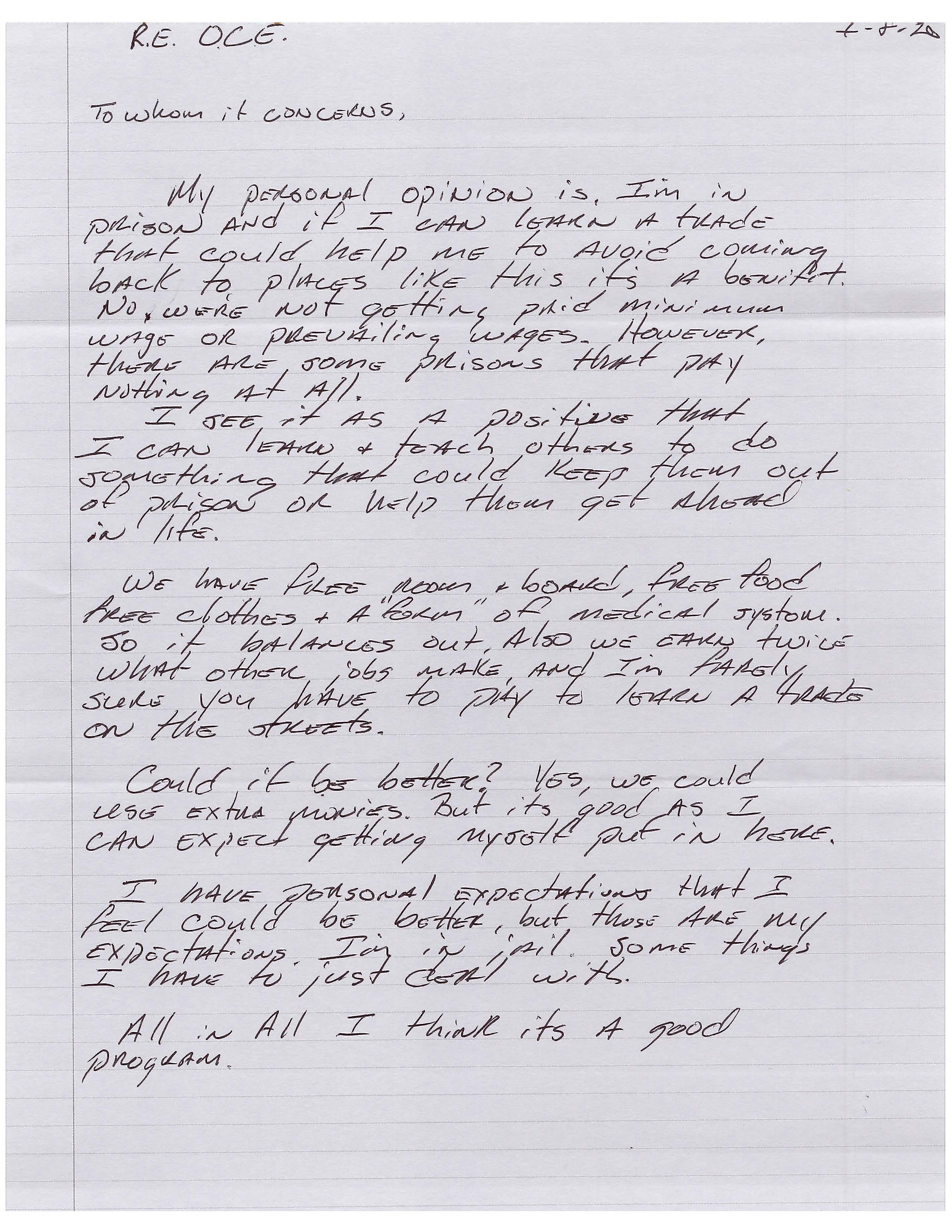 Anonymous Letter