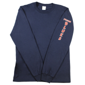 Long Sleeve T-Shirt w/White and Scarlet Red Prison Blues