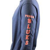 Long Sleeve T-Shirt w/White and Scarlet Red Prison Blues