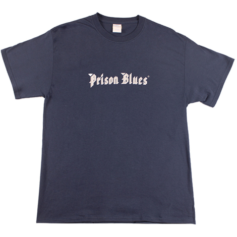 T-Shirt w/Brilliant Silver and White Metal classic Logo