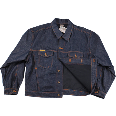 Western Jacket Rinsed Blue Lined