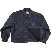 Western Jacket Rinsed Blue Lined