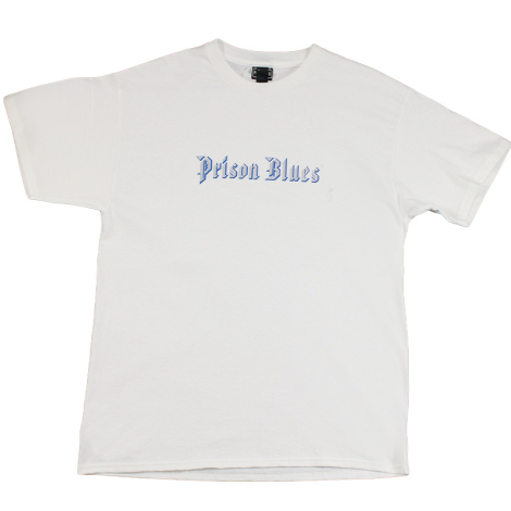 T-Shirt w/Brilliant Silver and Royal Blue Metal classic Logo