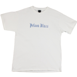 T-Shirt w/Brilliant Silver and Royal Blue Metal classic Logo