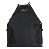 Work Apron Rinsed Black w/Cross-Back Straps - Script Logo
