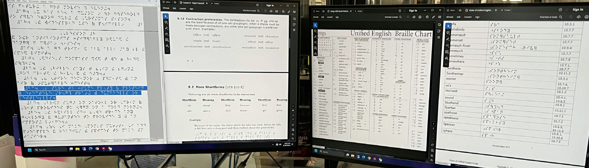 Braille Services page banner
