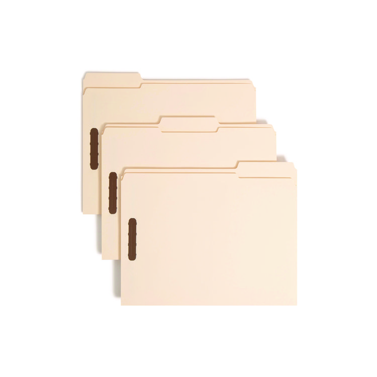 Top Tab Fastener Folders, 1/3-Cut Tabs: Assorted, 0.75