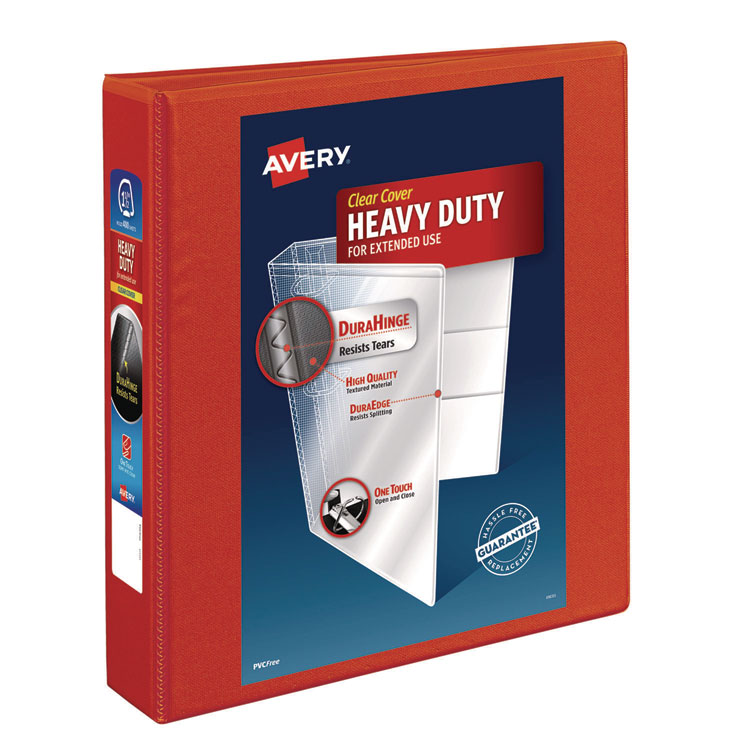 Heavy-Duty View Binder With Durahinge And One Touch Ezd Rings, 3 Rings, 1.5