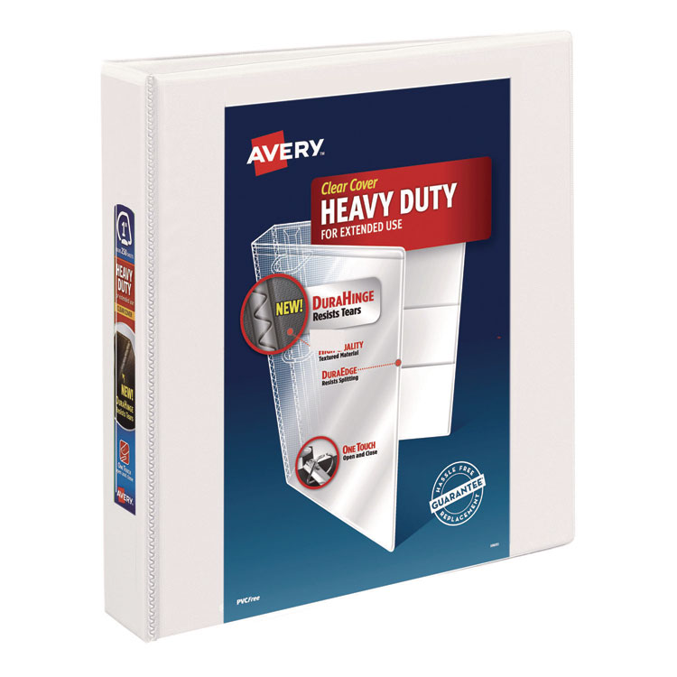 Heavy-Duty View Binder With Durahinge And One Touch Ezd Rings, 3 Rings, 1.5