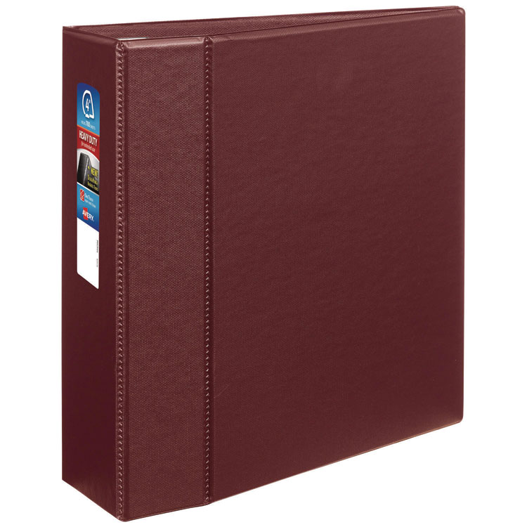Heavy-Duty Non-View Binder With Durahinge And Locking One Touch Ezd Rings, 3 Rings, 4