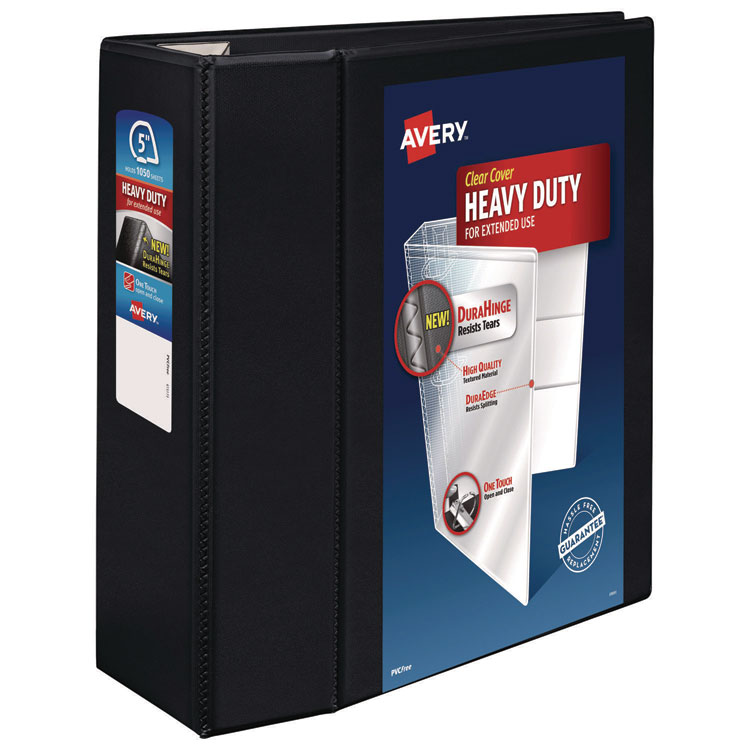 Heavy-Duty View Binder With Durahinge And Locking One Touch Ezd Rings, 3 Rings, 5