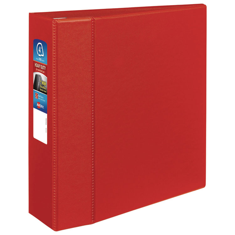 Heavy-Duty Non-View Binder With Durahinge And Locking One Touch Ezd Rings, 3 Rings, 4