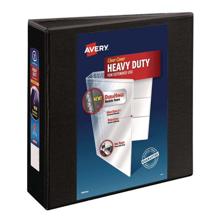 Heavy-Duty View Binder With Durahinge And Locking One Touch Ezd Rings, 3 Rings, 3