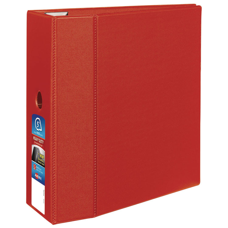 Heavy-Duty Non-View Binder With Durahinge, Locking One Touch Ezd Rings And Thumb Notch, 3 Rings, 5