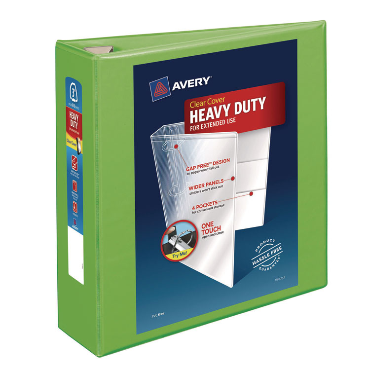 Heavy-Duty View Binder With Durahinge And Locking One Touch Ezd Rings, 3 Rings, 3
