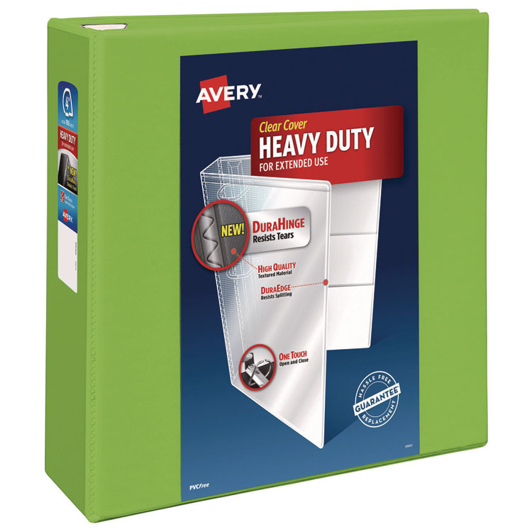 Heavy-Duty View Binder With Durahinge And Locking One Touch Ezd Rings, 3 Rings, 4