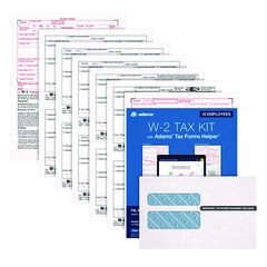 W-2 Online Tax Kit, Fiscal Year: 2023, Six-Part Carbonless, 8 x 5.5, 2 Forms/Sheet, 10 Forms Total