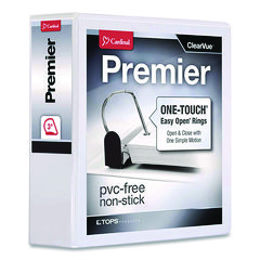 Premier Easy Open Clearvue Locking Slant-D Ring Binder, 3 Rings, 3