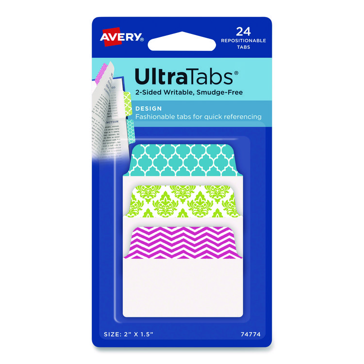 Ultra Tabs Repositionable Tabs, Fashion Patterns: 2