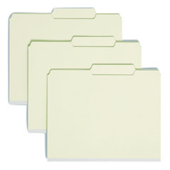 Recycled Pressboard Folders, Two SafeSHIELD Coated Fasteners, 2/5-Cut: R of C, 1