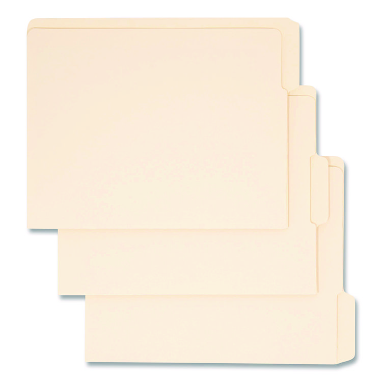 End Tab File Folder, 1/3-Cut Tabs: Assorted, Letter Size, 0.75