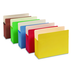 Colored File Pockets, 5.25