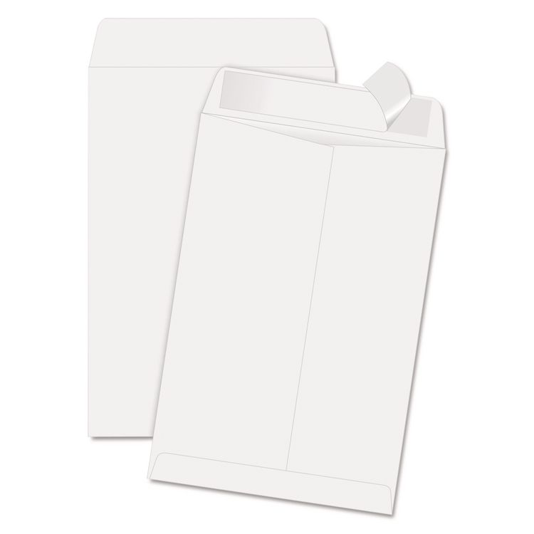 Redi-Strip Catalog Envelope, #1 3/4, Cheese Blade Flap, Redi-Strip Adhesive Closure, 6.5 x 9.5, White, 100/Box