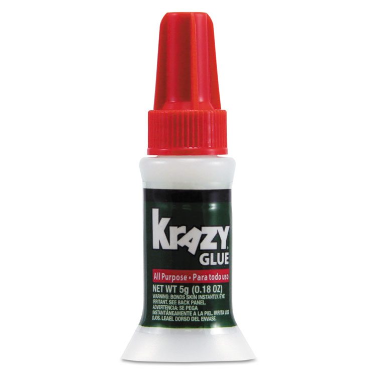 All Purpose Brush-On Krazy Glue, 0.17 Oz, Dries Clear