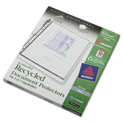SKILCRAFT Document Protector, 8.5 x 11, 7-Hole Punch