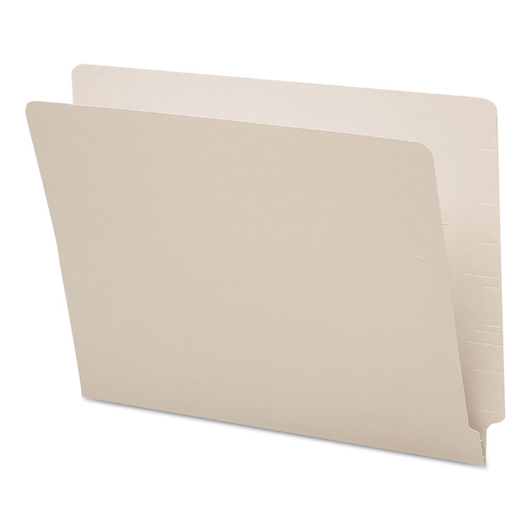 Shelf-Master Reinforced End Tab Colored Folders, Straight Tabs, Letter Size, 0.75