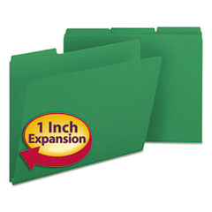 Expanding Recycled Heavy Pressboard Folders, 1/3-Cut Tabs: Assorted, Letter Size, 1