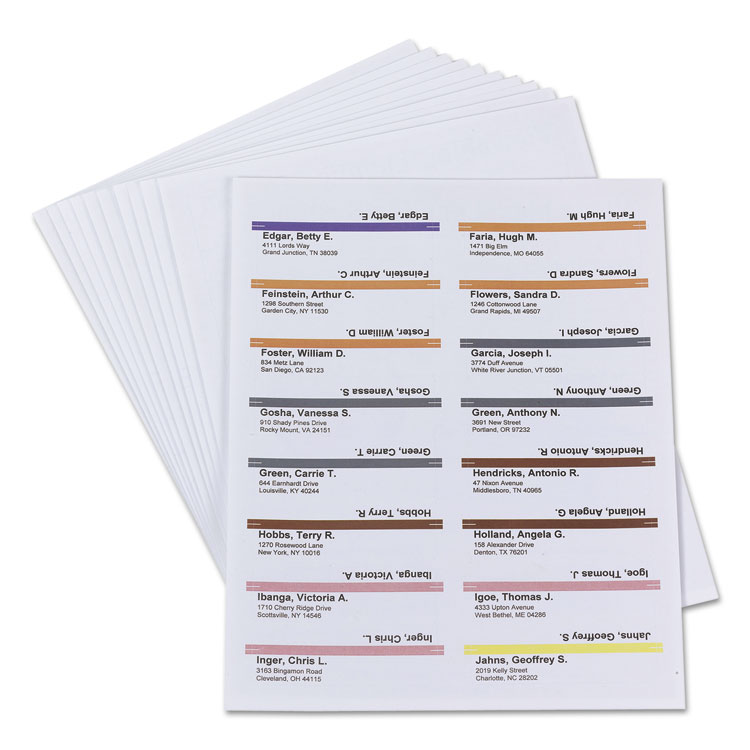 Viewables Hanging Folder Tabs and Labels, Label Pack Refill, 1/3-Cut, Assorted Colors, 3.5