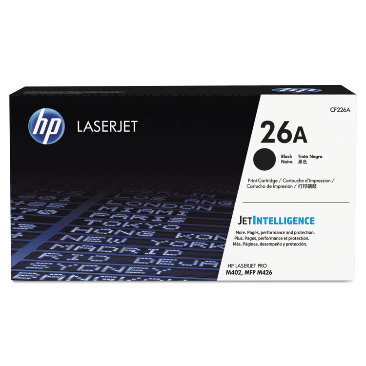 HP 26a, (cf226a) Black Original Laserjet Toner Cartridge