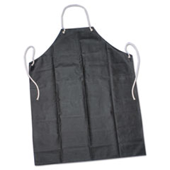 SKILCRAFT Laboratory Apron, Rubber/Aluminum/Nylon, 35 x 45, One Size Fits Most, Black