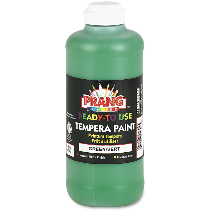Ready-To-Use Tempera Paint, Green, 16 Oz Dispenser-Cap Bottle