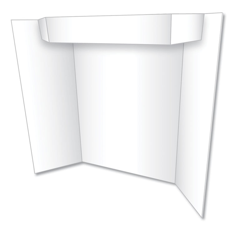 Two Cool Tri-Fold Poster Board, 24 X 36, White/white