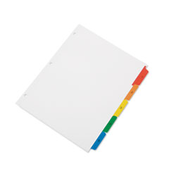 SKILCRAFT Table of Contents Indexes, Avery Style, 5-Tab, 1 to 5, 11 x 8.5, White, 1 Set